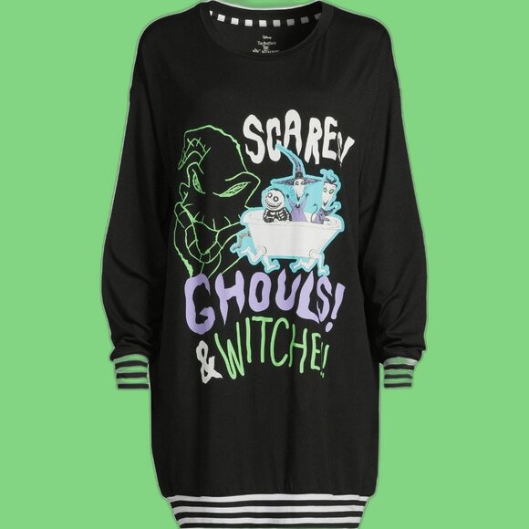 DISNEY The Nightmare Before Christmas Sleepshirt & Socks Set Women's XS 0-2 NEW - Picture 1 of 8